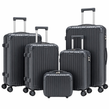 Dark Gray Milano 5-Piece Luggage Set