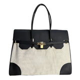 PERSONALISED SIGNATURE CANVAS BAG-BLACK