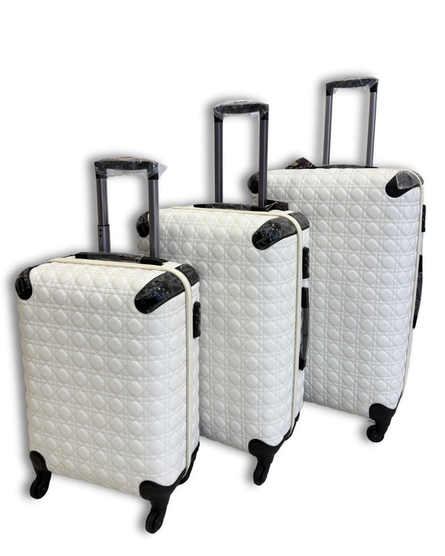 White Diore Traveling Set of 3