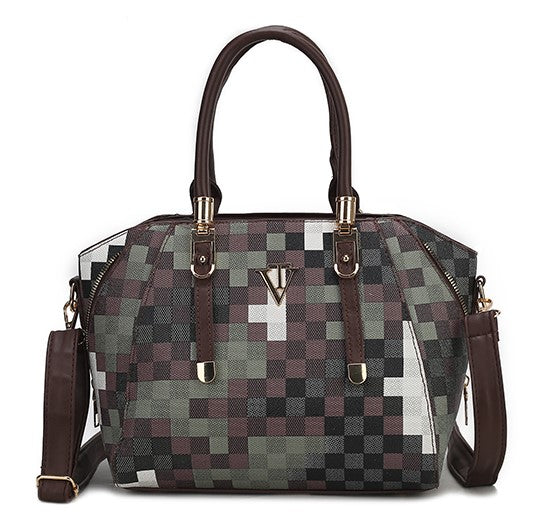 Stylish Cammo Print Handbag