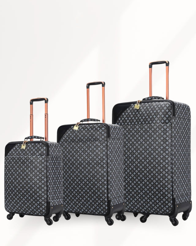 Luxury Designer Traveling Set of 3-Black