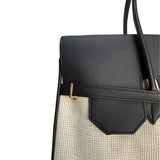 PERSONALISED SIGNATURE CANVAS BAG-BLACK