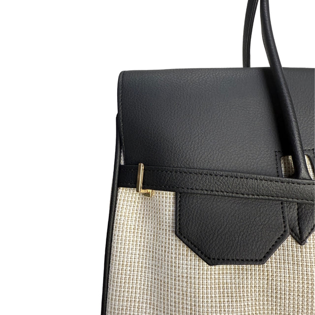 PERSONALISED SIGNATURE CANVAS BAG-BLACK