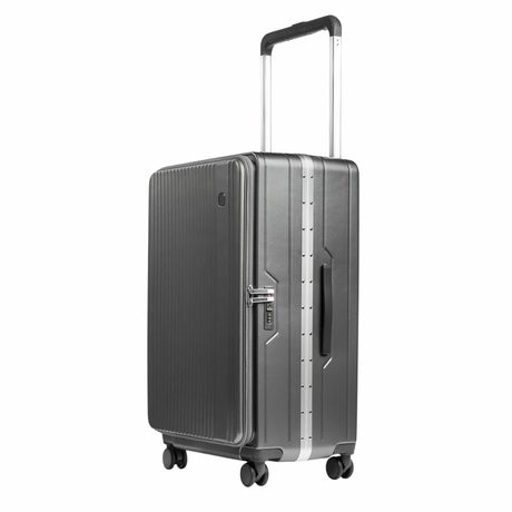 Gray AeroPort 3-Piece Front Access Luggage Set