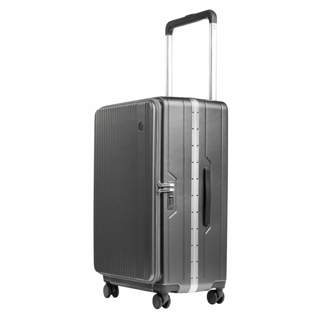 Gray AeroPort 3-Piece Front Access Luggage Set