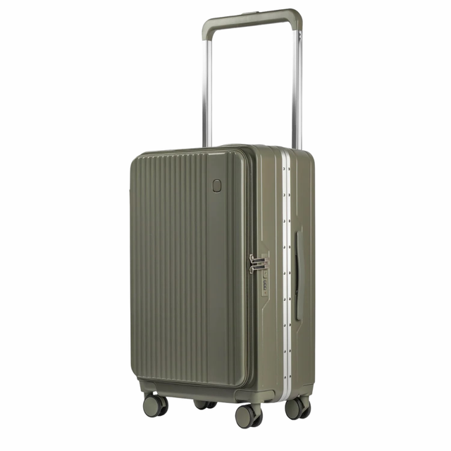 Green AeroPort 3-Piece Front Access Luggage Set