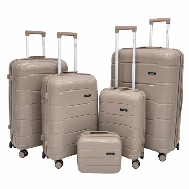 Khaki Jetsetter 5-Piece Luggage Set
