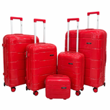 Red Jetsetter 5-Piece Luggage Set