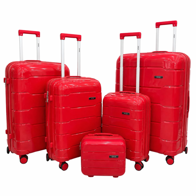 Red Jetsetter 5-Piece Luggage Set