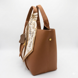 Camille Wide Strap Tote – Scarf Edition