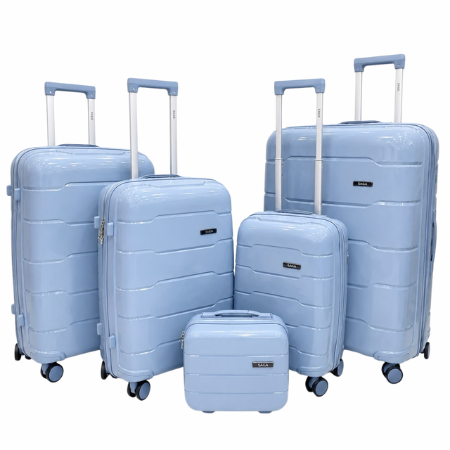 Blue Jetsetter 5-Piece Luggage Set