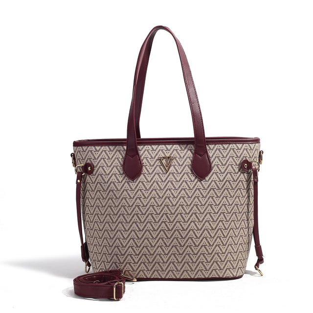 AT Print Structured Tote Bag