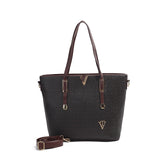 Monogram Large Structured Tote Shoulder Bag