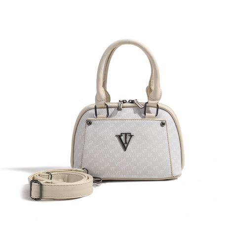 Structured Dome Top Handle Crossbody Handbag