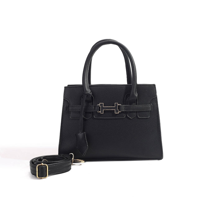 Structured Top Handle Satchel Shoulder Bag