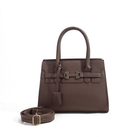 Structured Top Handle Satchel Shoulder Bag