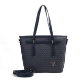 Printed Structured Tote Handbag