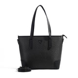 Large Two-Tone Monogram Tote Shoulder Bag