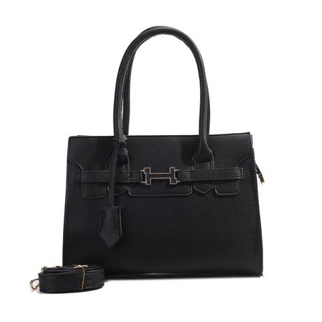 Elite Structured Top-Handle Handbag