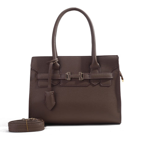 Elite Structured Top-Handle Handbag