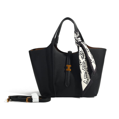 Camille Wide Strap Tote – Scarf Edition