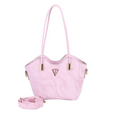 Marble Gloss Shoulder Tote