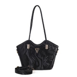 Marble Gloss Shoulder Tote