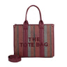 Large Striped Tote Bag