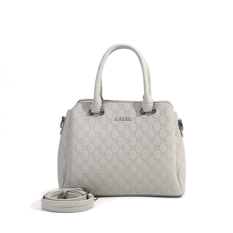 Tri AG embossed handbag