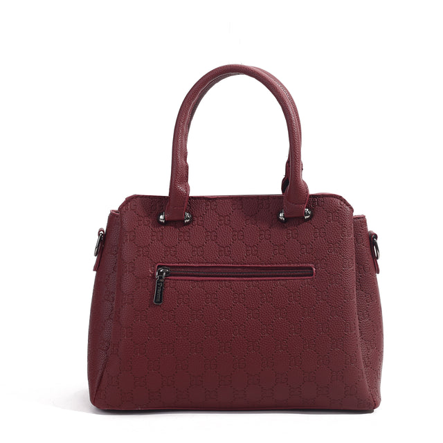 Tri AG embossed handbag