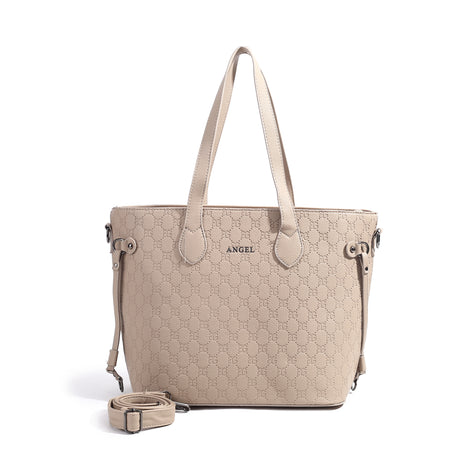 Stylish AG embossed tote bag