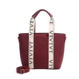 Large Logo Strap Tote Shoulder Bag