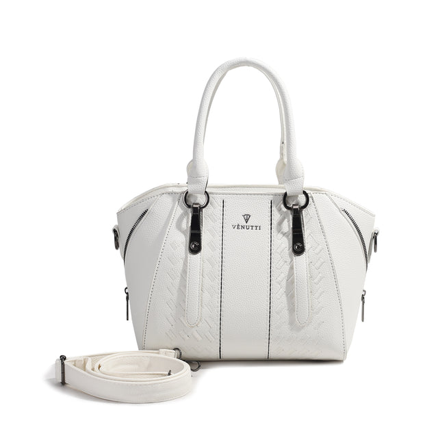 Crescent Magic embossed handbag