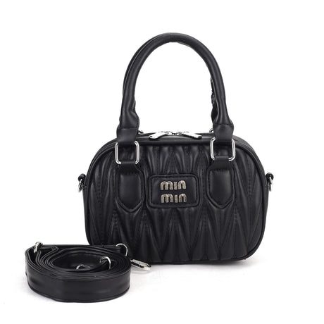 Quilted Barrel Handbag