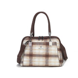 MultiCheckered Classic Handbag