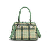 MultiCheckered Classic Handbag