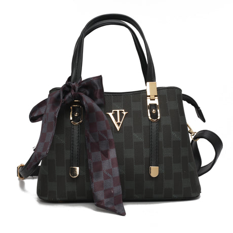 Checker Bow handbag