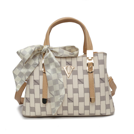 Checker Bow handbag