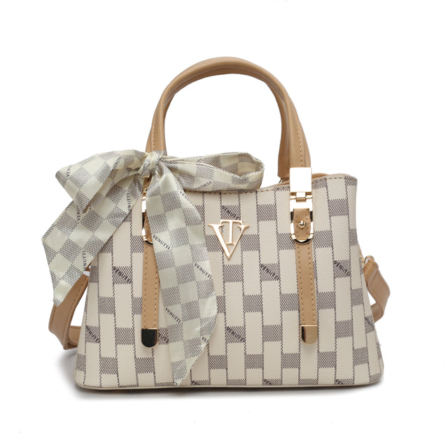 Checker Bow handbag