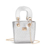 Textured Mini Bucket Handle Bag