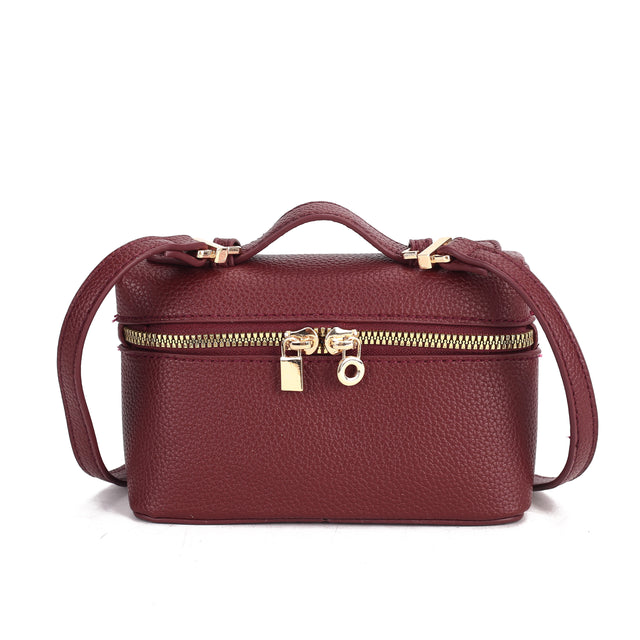 Box Zip Crossbody Bag