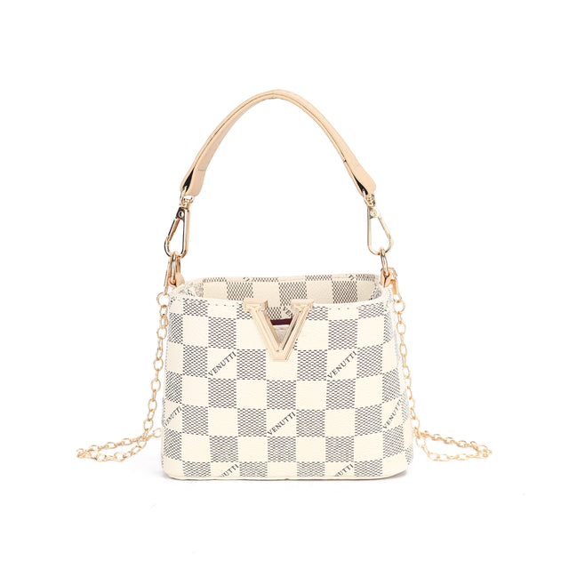 V-Accent Mini Bucket Shoulder Bag