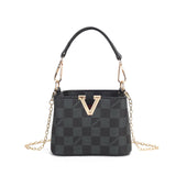 V-Accent Mini Bucket Shoulder Bag