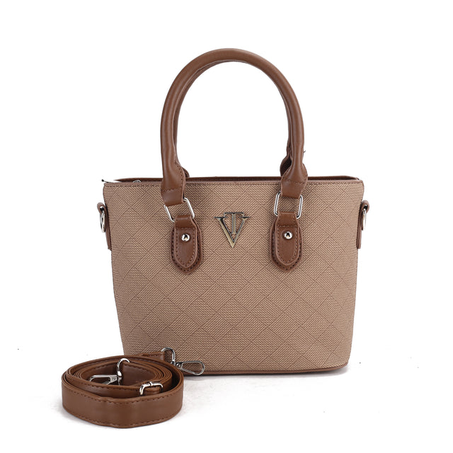 Classic Structured Tote Crossbody Bag