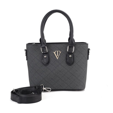 Classic Structured Tote Crossbody Bag