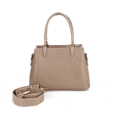 Elegant Structured Top Handle Crossbody Bag