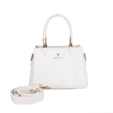 Elegant Structured Top Handle Crossbody Bag
