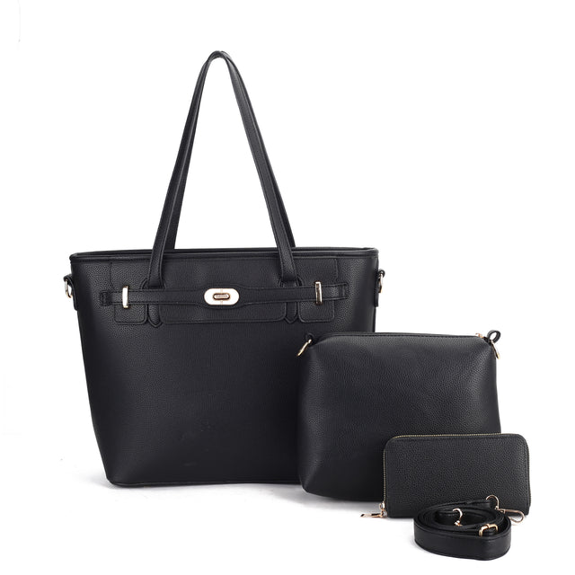 Classic Elegance 3-Piece Tote Set