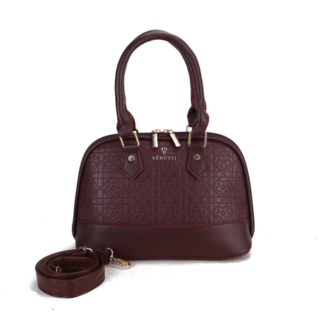 Elegant Dome Top Handle Crossbody Bag