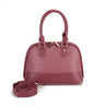 Elegant Dome Top Handle Crossbody Bag